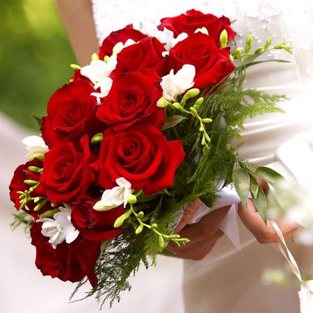 Bouquet Noiva Rosas Vermelhas c/15 rosas - Dea Flores